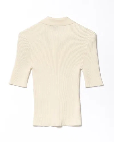 Apc A.p.c. Danae Rib Knit Polo Shirt In Blue