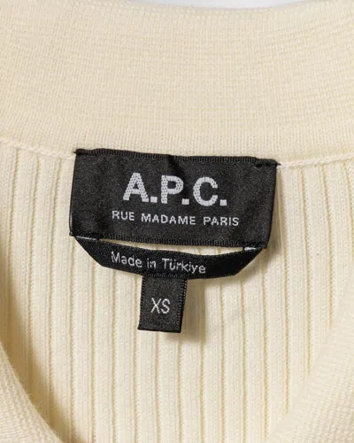 Apc A.p.c. Danae Rib Knit Polo Shirt In Blue