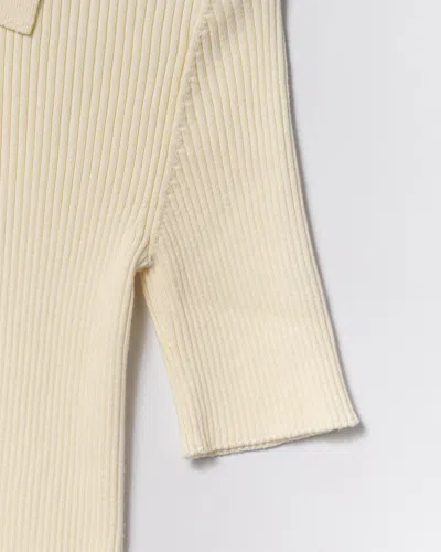Apc A.p.c. Danae Rib Knit Polo Shirt In Blue