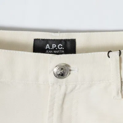 Apc A.p.c. Trousers White In Neutral