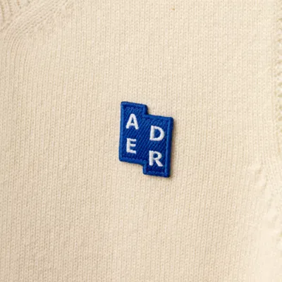 Adererror Textured Knit Sleeveless Top In White