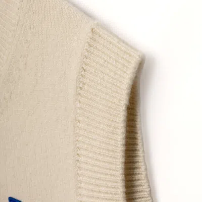 Adererror Textured Knit Sleeveless Top In White