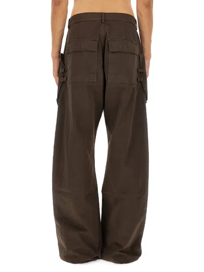 Rick Owens X Drkshdw Cargo "stefan" Pants In Brown