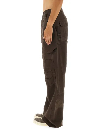 Rick Owens X Drkshdw Cargo "stefan" Pants In Brown