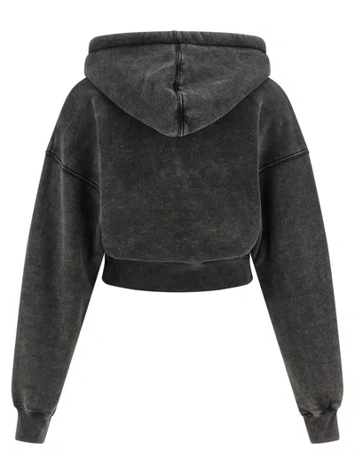 Off-white Check Flan Bookish Sweatshirt Gray In Black