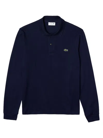 Lacoste Classic Fit Long-sleeved L.12.12 Polo Clothing In Black