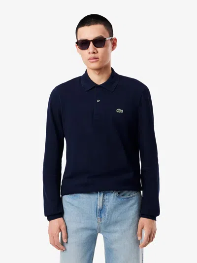 Lacoste Classic Fit Long-sleeved L.12.12 Polo Clothing In Black