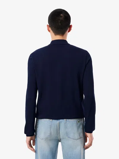Lacoste Classic Fit Long-sleeved L.12.12 Polo Clothing In Black