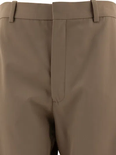 Loewe Trousers Made From Cotton And Silk In Brown