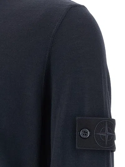 Stone Island Crew-neck Sweater Sweaters And Cardigans Blue In Blue
