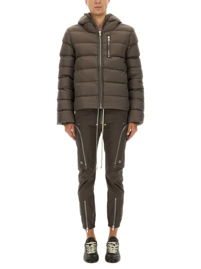 Rick Owens Down Jacket "gimp" In Brown