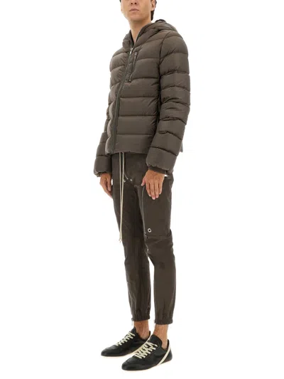 Rick Owens Down Jacket "gimp" In Brown