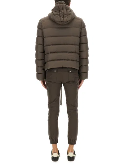 Rick Owens Down Jacket "gimp" In Brown