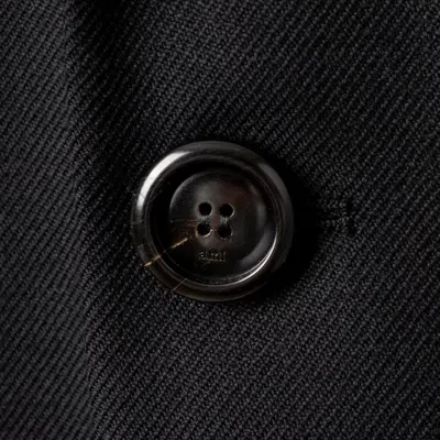 Ami Alexandre Mattiussi Long Tailored Coat With Classic Lapel In Black