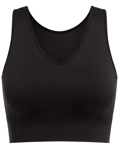 Spanx Look At Me Now Seamless Crop Top In Black