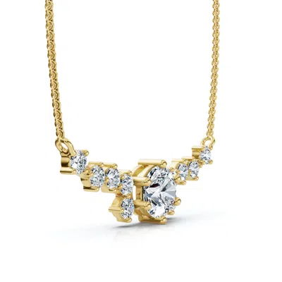Pompeii3 1ct Twilight Diamond Necklace 14k Gold Lab Grown Ef/vs In Gold