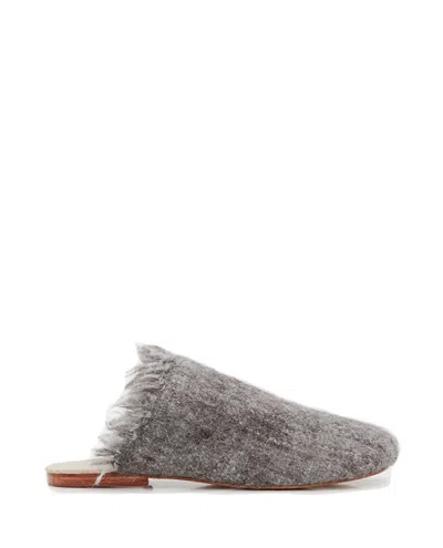 Thibault Van Der Straete Frayed-detailing Loafers In Gray