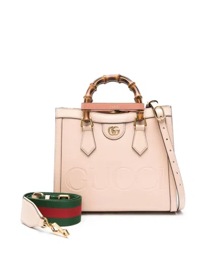 Gucci Women Diana Small Leather Handbag In Pink
