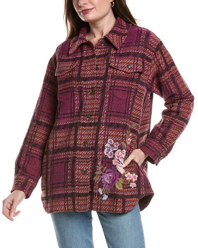 Johnny Was Georgiana Shirt Jacket In Emi Plaid In Brown