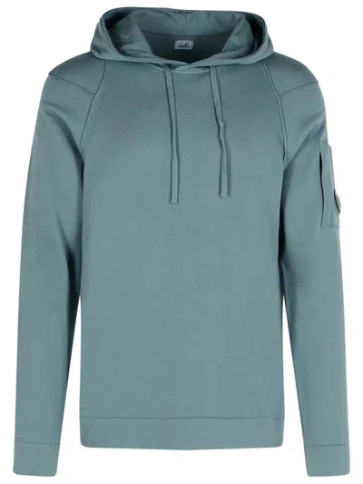 C.p. Company Sleeve-pocket Drawstring Hoodie In Gray