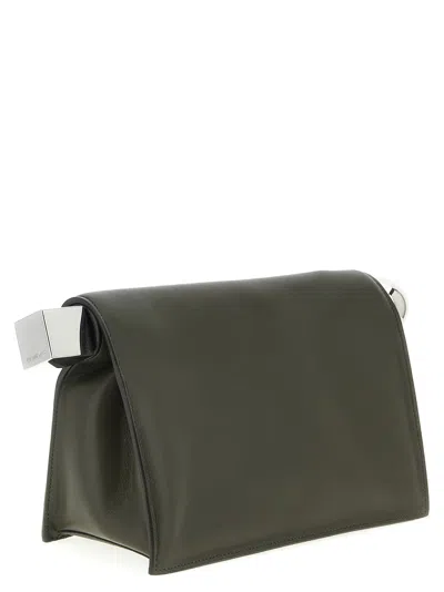 Jacquemus La Pochette Rond Carré Clutch Green In Green