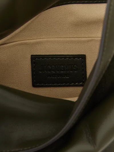 Jacquemus La Pochette Rond Carré Clutch Green In Green