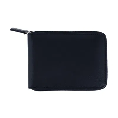 Buxton Men's Rfid Nappa Leather Zip Around Billfold Wallet In Black
