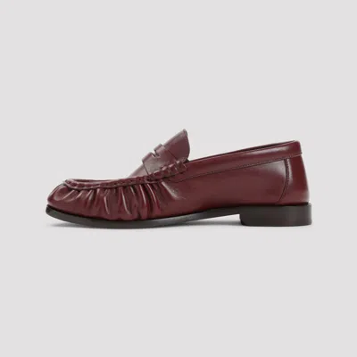 Saint Laurent Loafers Red In Brown