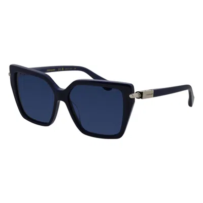 Ferragamo Sf 1106s 414 57mm Womens Butterfly Sunglasses In Blue