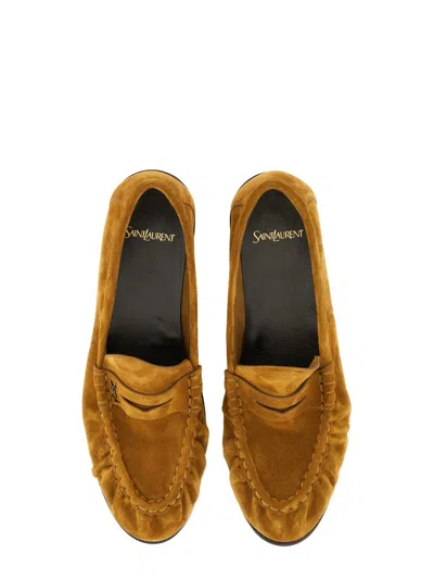 Saint Laurent Moccasin "le Loafer" In Gold