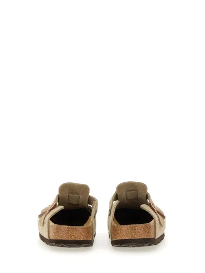 Birkenstock Mule Boston In Neutral