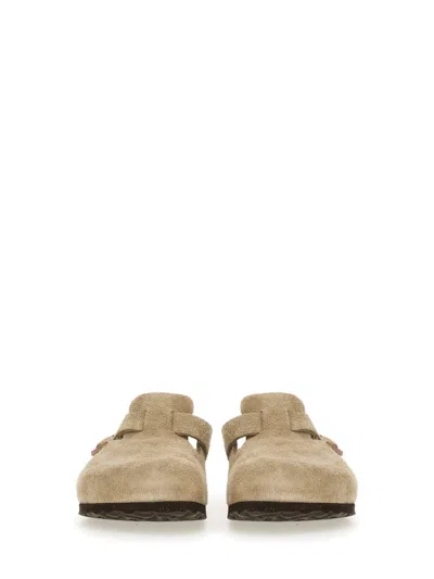Birkenstock Mule Boston In Neutral