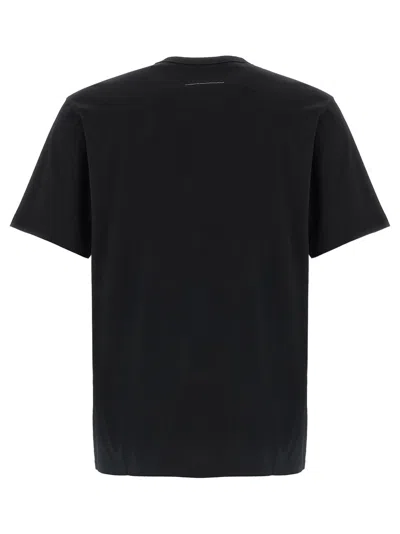 Mm6 Maison Margiela Numeric Signature Mm6 T-shirt Black In Black