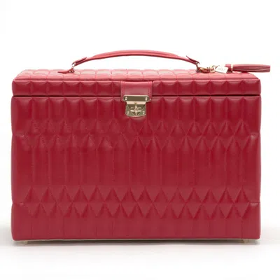Wolf Caroline Extra Large Jewelry Case In Red