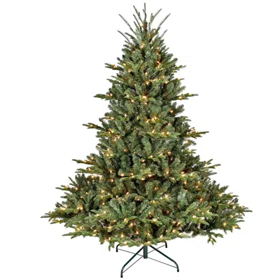 Hivvago 5ft Full-shape Christmas Tree With 350 Ul Lights Pe/pvc Mixed Branches In Green