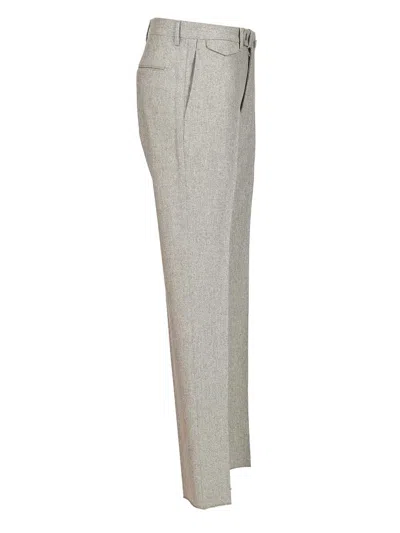 Tagliatore Pantalone Tag Flanella Lana Super 100s Nero Trousers Grey In Gray