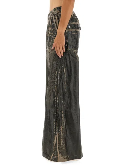 Rick Owens X Drkshdw Pants "geth Belas" In Brown