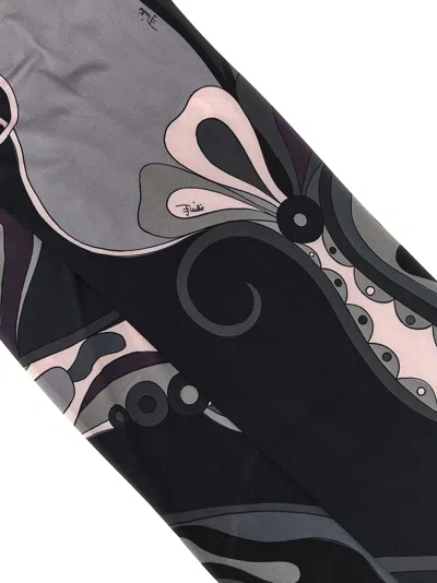 Pucci Patterned Printed Tights Socks Multicolor In Blue