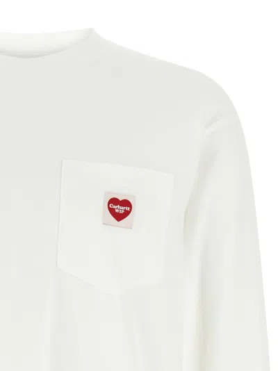 Carhartt Pocket Heart T-shirt Multicolor In White