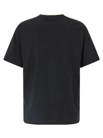 Dolce & Gabbana Logo-embroidered Layering Cotton T-shirt In Black