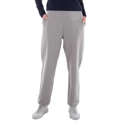 Max Mara Medium Grey Cotton Sweatpants, Size Large In White