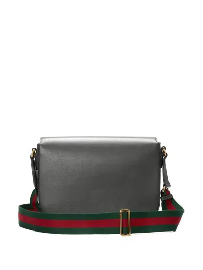 Gucci Horsebit Leather Messenger Bag In Multi