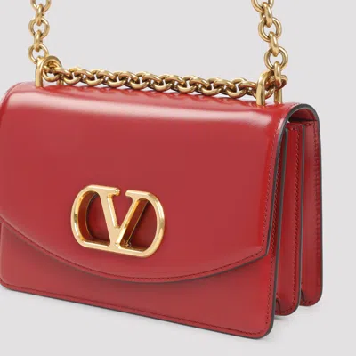 Valentino Garavani Garavani Vain Small Shoulder Bag In Shiny Calfskin Woman Rosso Valentino Uni