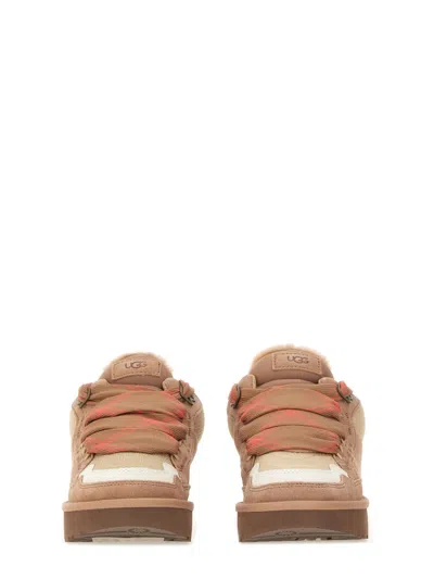 Ugg Webbing Heel Strap Logo Patch Sneakers In Brown
