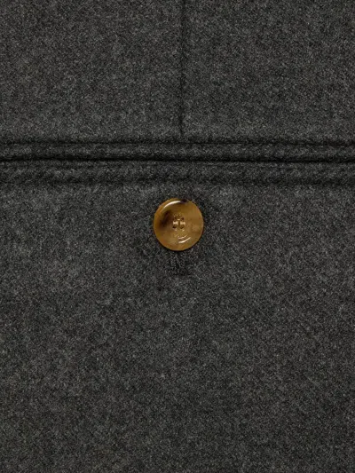 Gucci Luxurious Dark Grey Trousers With Wool And Cashmere Blend