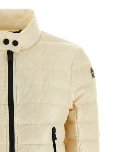 Moncler Grenoble Ivory Nylon Walibi Down Jacket In Neutral