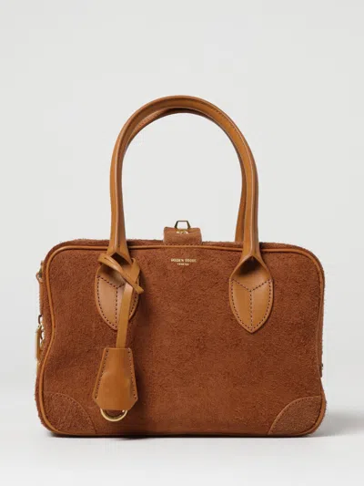 Golden Goose Suede Leather Bag In Leather Color In Brown