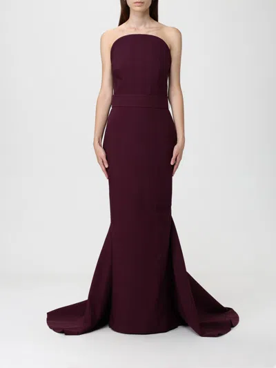 Solace London Dresses Purple In Burgundy