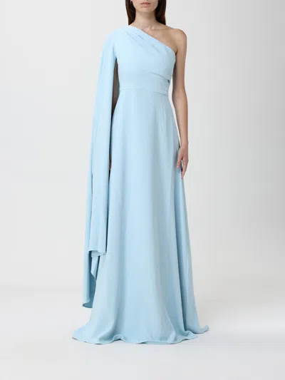 Solace London Dresses Blue And Green In Blue