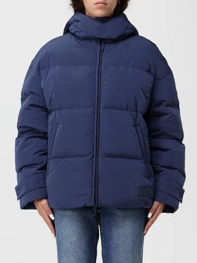 Emporio Armani Sv Recycled Down Jacket In Blue